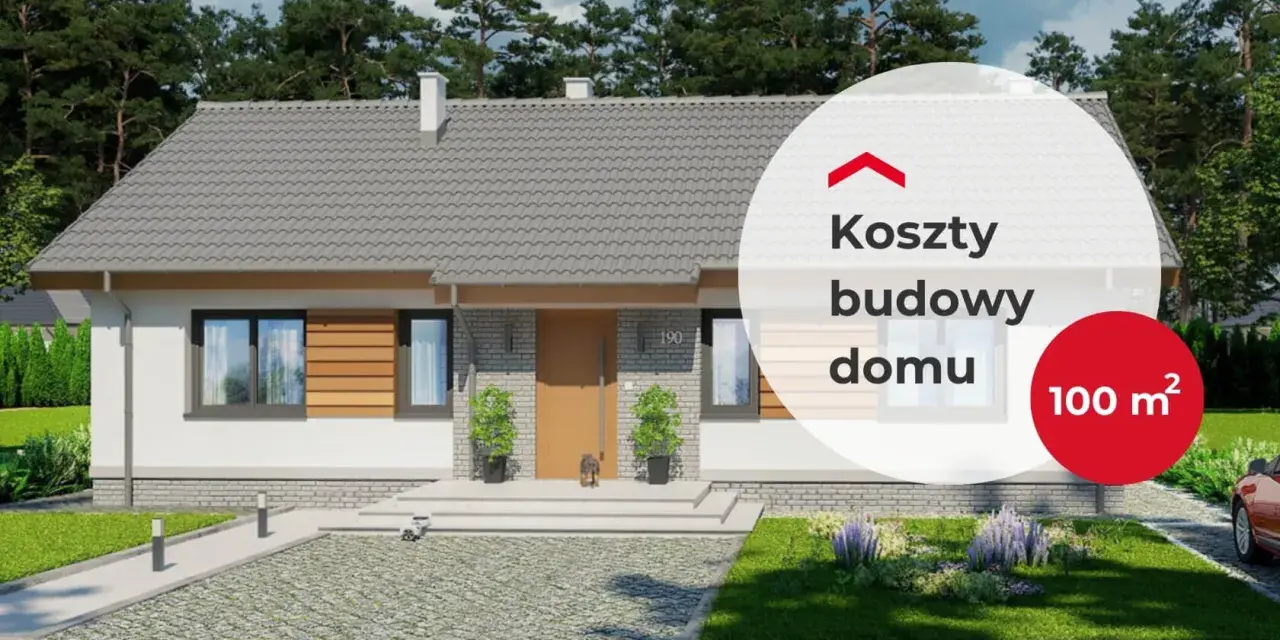 Ile kosztuje wykończenie domu 100m2? Nowoczesny dom z podjazdem i zadbanym ogrodem.