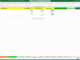 Arkusz Excel z nagłówkami: "Zestawienie 1", "Cena materiału", "Cena montażu", "Cena razem". To prosty wzór kosztorysu budowlanego.