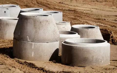 Betonowe kręgi kanalizacyjne czekają na montaż. Sprawdź kręgi betonowe cennik i wybierz najlepsze rozwiązanie dla swojej budowy.