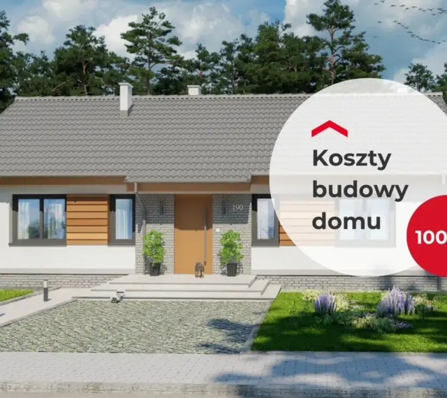 Ile kosztuje wykończenie domu 100m2? Nowoczesny dom z podjazdem i zadbanym ogrodem.